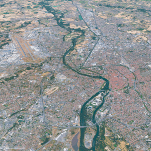 Toulouse vue en 3D